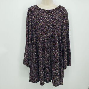 Arizona Short Prairie Dress Floral Long Sleeves Pullover